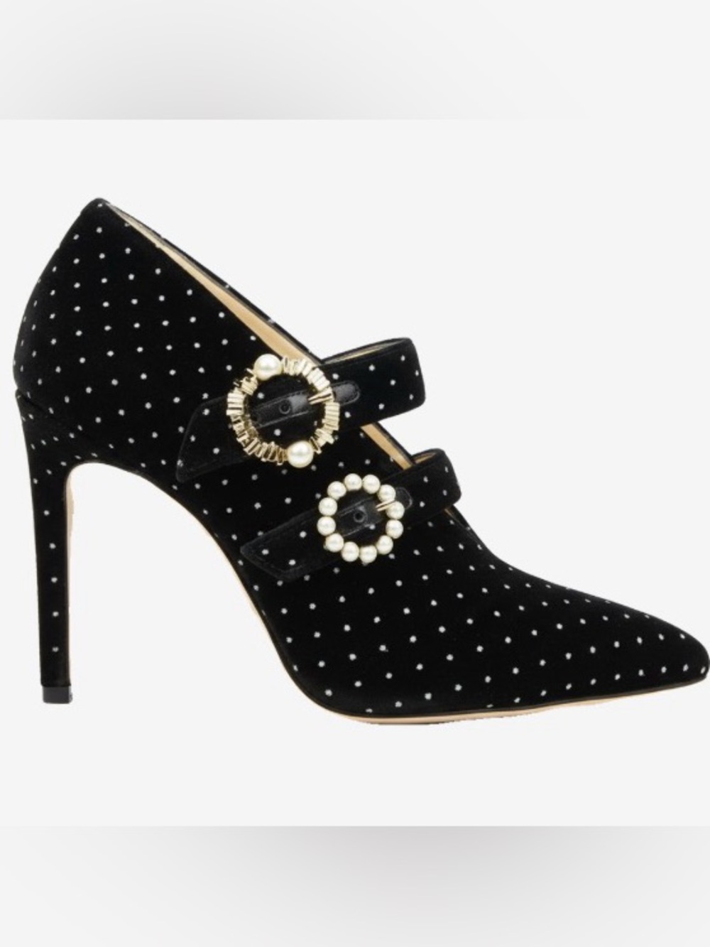 🛍️ JIMMY CHOO Authentic Larissa 100 Pearl & Crystal Ankle Boots with Packaging